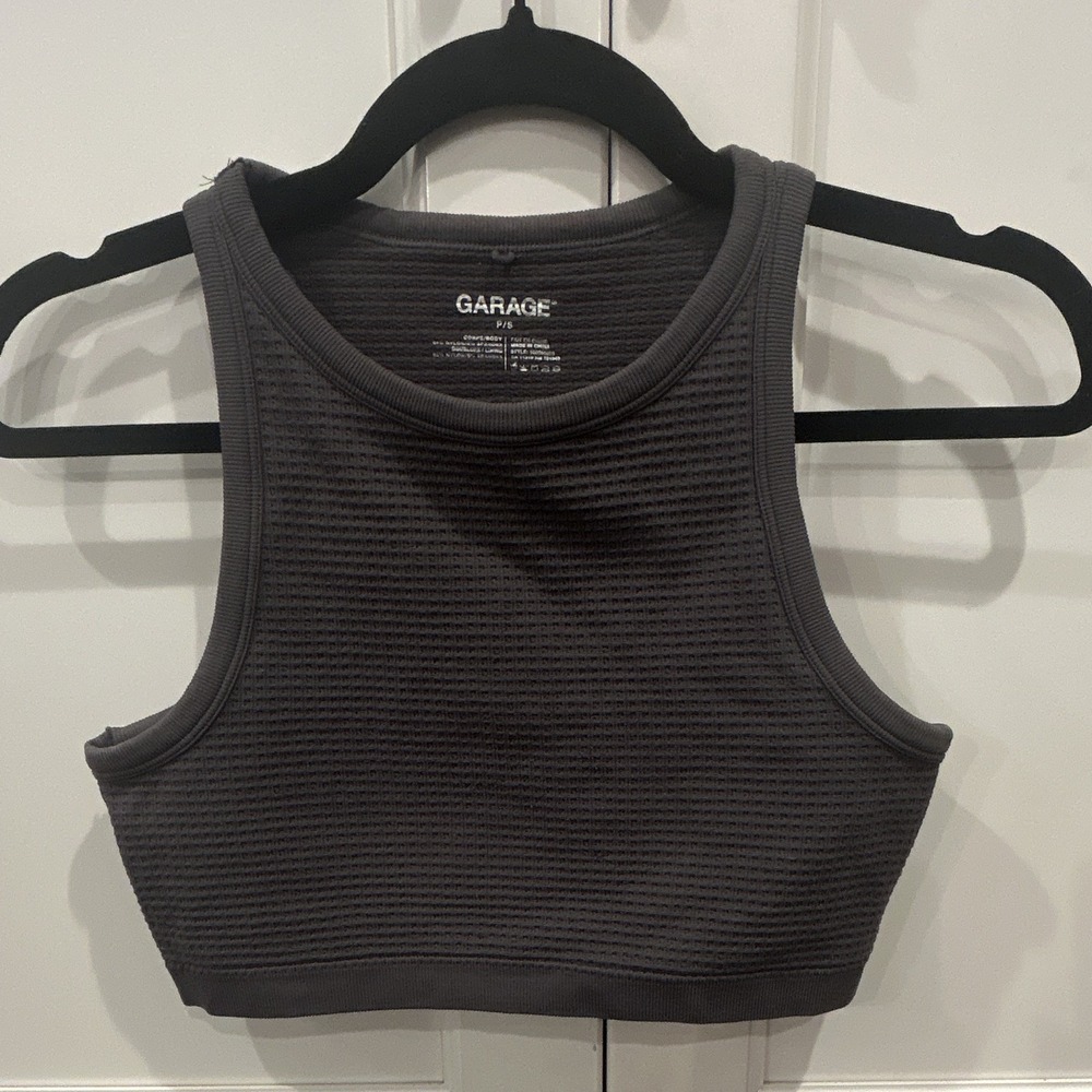 Garage Active Gray Sports Bra P / S Wireless Nylon Blend